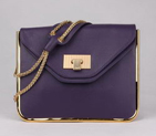 Chloe Sally Shoulder Bags Calf Leather Purple 508914 508914