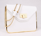 Chloe Sally Shoulder Bags Calf Leather White 508914 508914