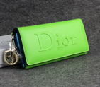 Dior Cowhide Leather Long Leather Wallet with Embossed 5192 Lightgreen 5192