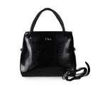 Dior Fall Winter Croco Leather Top Handle Bag D0904 Black D0904