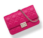 Dior Large Promenade pouch in fuchsia lambskin S0257OGAI M431