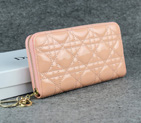 Dior Patent Leather Long Leather Wallet 1098 Apricot 1098
