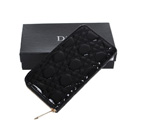 Dior Patent Leather Long Leather Wallet 31102 Black 31102