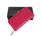Dior Patent Leather Long Leather Wallet 31103 Rose 31103