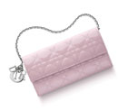 Dior Rendez-Vous wallet in light pink patent calfskin S0068PVRB M414