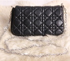 Dior Sheepskin Leather bag D6019 Black D6019