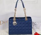 Dior Soft Zipped Tote Bag Lambskin D52232 RoyalBlue D52232