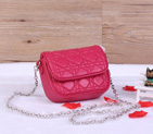 Dior mini Sheepskin Leather bag D6009 Rose D6009