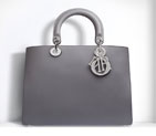 Diorissimo bag in Dior grey smooth calfskin M0902PVPU M00G