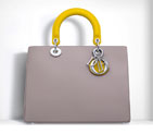 Diorissimo bag in Dune, Celeste and bright yellow satin-finish calfskin M0902PTVS M95D