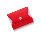 Escale wallet in Anemone and vermillion smooth calfskin S0266PVLN M927
