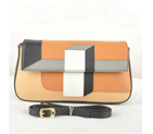 Fendi Multicolour Baguette Pouchette Clutch F2559 Camel F2559