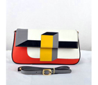 Fendi Multicolour Baguette Pouchette Clutch F2559 White F2559
