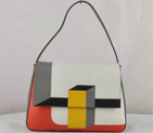 Fendi Multicolour Baguette Shoudler Bag 8BR600 White 8BR600