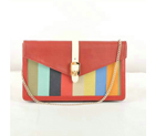 Fendi Pequin Large Canvas Clutch 8M0283 Bordeaux 8M0283