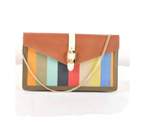Fendi Pequin Large Canvas Clutch 8M0283 Brown 8M0283
