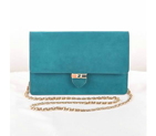 Fendi Toujour Gold Chain Clutch Suede 8M0291 SkyBlue 8M0291
