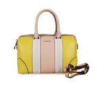 Givenchy Lucrezia Duffel Bag 6233 in Pink with white with Lemon Yellow 6233