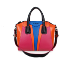 Givenchy Small Antigona Bag Smooth Leather 6362 Orange&Blue&Rose 6362