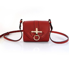 Givenchy Spring Sunmmer 2013 Gold-Trimmed Obsedia Shoulder Bag 3C1108 in Dark Red 3C1108