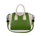 Givenchy mini Antigona Bag Smooth Leather 6360 Green and Off-White 6360