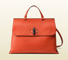 Gucci Bamboo daily leather top handle bag 370830 A7M0N 6525