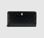 Gucci Bow Gucci Signature zip around wallet 388680 CWC1G 1000 388680