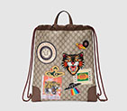 Gucci Courrier soft GG Supreme drawstring backpack 473872 K9RVT 8863 473872