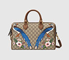 Gucci Exclusive GG Supreme top hand bag with embroideries 409527 K8KAG 8315 409527