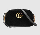 Gucci GG Marmont velvet small shoulder bag 447632 9QIBT 1000 447632