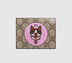 Gucci GG Supreme card case with Bosco patch 506277 9F27G 9752 506277