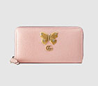 Gucci Leather zip around wallet with butterfly 499363 CAOGT 5969 499363