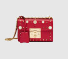 Gucci Padlock studded leather shoulder bag 432182 DLXDG 6491 432182