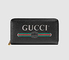 Gucci Print leather zip around wallet 496317 0GCAT 8163 496317