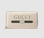 Gucci Print leather zip around wallet 496317 0GCAT 8820 496317