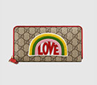 Gucci Rainbow soft GG Supreme zip around wallet 476413 K9G2G 9789 476413
