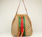 Gucci Rania Drawstring Shoulder Bag 309622 Apricot 309622