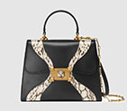 Gucci Snakeskin medium top handle bag 476435 DVUNX 8220 476435