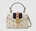 Gucci Sylvie Bee Star mini leather bag 470270 DJ2SG 8963 470270