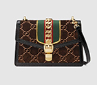 Gucci Sylvie GG velvet small shoulder bag 524405 9JTEG 2068 524405