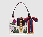 Gucci Sylvie embroidered small shoulder bag 421882 D4ZQG 8614 421882