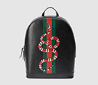 Gucci Web and Kingsnake print leather backpack 419584 DLU1N 8459 419584