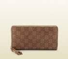 Gucci bamboo tassel guccissima leather zip around wallet 307984
