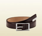 Gucci belt with rectangular buckle and engraved metal detail 268239 A490N 2140 268239