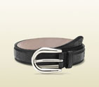 Gucci black guccissima belt with round buckle 285464 AA61N 1000 285464