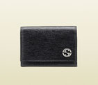 Gucci black leather card case 306717 ARU0N 1000 306717