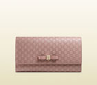 Gucci bow microguccissima leather continental wallet 388679