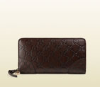 Gucci bree guccissima leather zip around wallet 394005