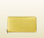 Gucci crocodile zip around wallet 374850