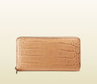 Gucci crocodile zip around wallet 374850